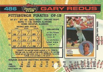 Gary Redus  baseball card collectible - Main Image 2