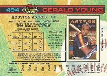 Gerald Young  baseball card collectible - Main Image 2