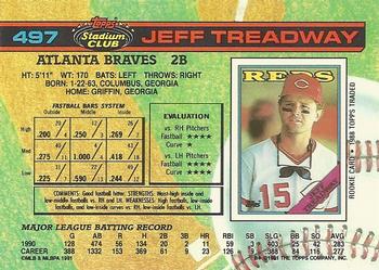 Jeff Treadway  baseball card collectible - Main Image 2