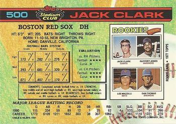 Jack Clark  baseball card collectible - Main Image 2