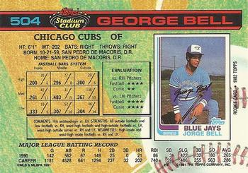 George Bell  baseball card collectible - Main Image 2