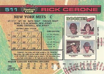 Rick Cerone  baseball card collectible - Main Image 2