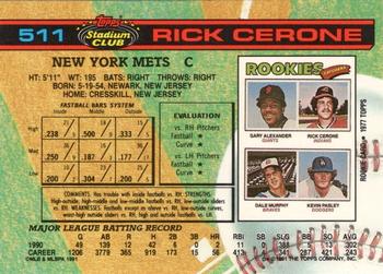 Rick Cerone  baseball card collectible - Main Image 2