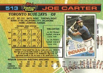 Joe Carter  baseball card collectible - Main Image 2