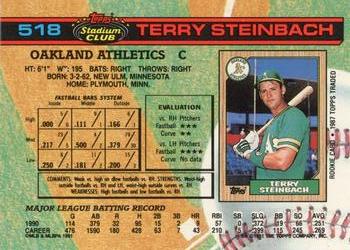 Terry Steinbach  baseball card collectible - Main Image 2