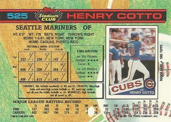 Henry Cotto  baseball card collectible - Main Image 2