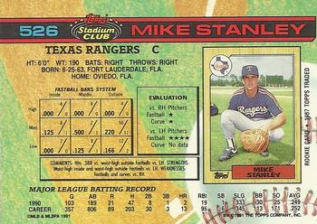 Mike Stanley  baseball card collectible - Main Image 2