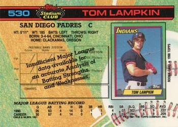 Tom Lampkin  baseball card collectible - Main Image 2