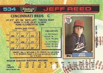 Jeff Reed  baseball card collectible - Main Image 2