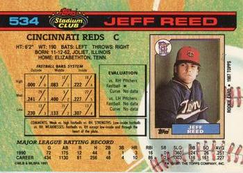 Jeff Reed  baseball card collectible - Main Image 2