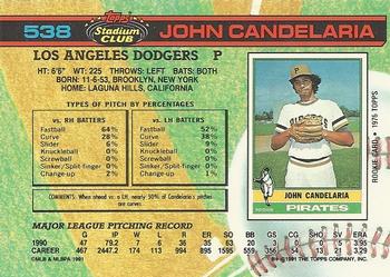 John Candelaria  baseball card collectible - Main Image 2