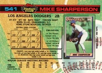 Mike Sharperson  baseball card collectible - Main Image 2