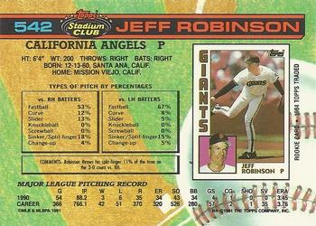 Jeff Robinson  baseball card collectible - Main Image 2