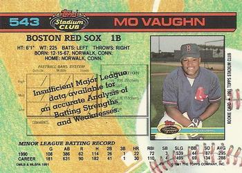 Mo Vaughn  baseball card collectible - Main Image 2