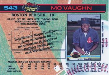 Mo Vaughn  baseball card collectible - Main Image 2