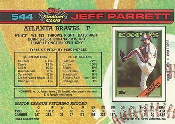 Jeff Parrett  baseball card collectible - Main Image 2