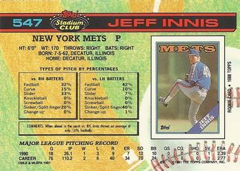 Jeff Innis  baseball card collectible - Main Image 2