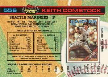 Keith Comstock  baseball card collectible - Main Image 2