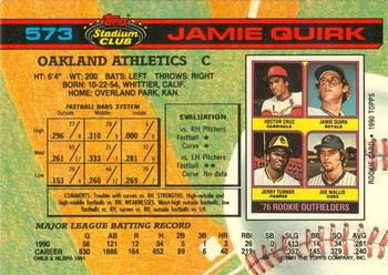 Jamie Quirk  baseball card collectible - Main Image 2