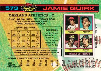 Jamie Quirk  baseball card collectible - Main Image 2