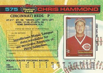 Chris Hammond  baseball card collectible - Main Image 2