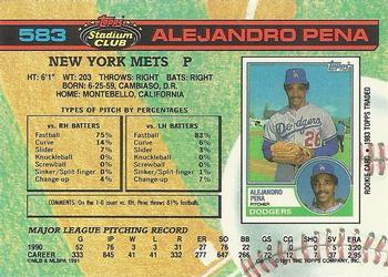 Alejandro Pena  baseball card collectible - Main Image 2