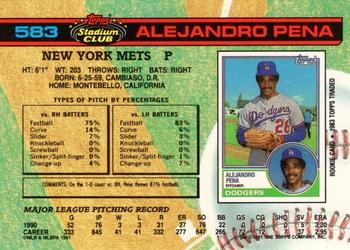 Alejandro Pena  baseball card collectible - Main Image 2