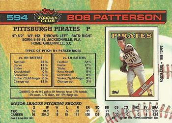 Bob Patterson  baseball card collectible - Main Image 2
