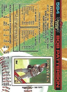 Bob Patterson  baseball card collectible - Main Image 2