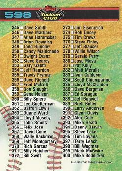 Checklist: 301-400  baseball card collectible - Main Image 2
