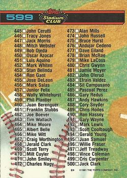 Checklist: 401-500  baseball card collectible - Main Image 2