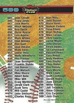 Checklist: 401-500  baseball card collectible - Main Image 2
