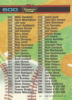 Checklist: 501-600  baseball card collectible - Main Image 2