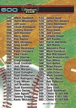 Checklist: 501-600  baseball card collectible - Main Image 2