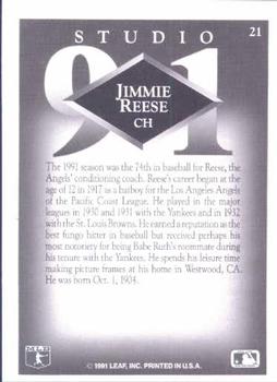 Jimmie Reese  baseball card collectible - Main Image 2