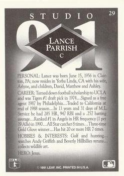 Lance Parrish  baseball card collectible - Main Image 2