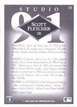 Scott Fletcher  baseball card collectible - Main Image 2