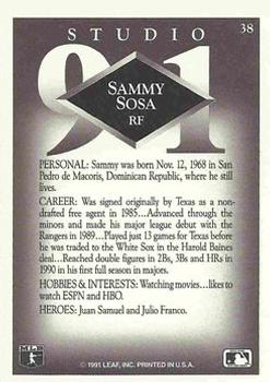 Sammy Sosa  baseball card collectible - Main Image 2