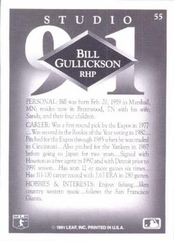Bill Gullickson  baseball card collectible - Main Image 2