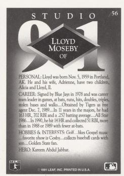Lloyd Moseby  baseball card collectible - Main Image 2