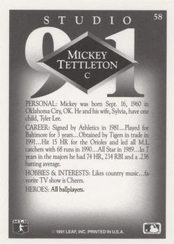 Mickey Tettleton  baseball card collectible - Main Image 2