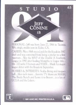 Jeff Conine  baseball card collectible - Main Image 2