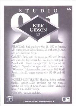 Kirk Gibson  baseball card collectible - Main Image 2