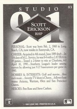 Scott Erickson  baseball card collectible - Main Image 2