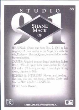 Shane Mack  baseball card collectible - Main Image 2