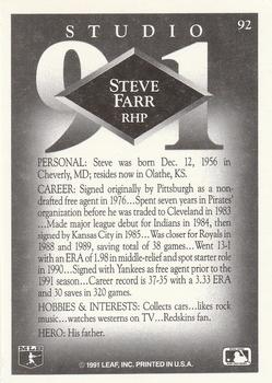 Steve Farr  baseball card collectible - Main Image 2