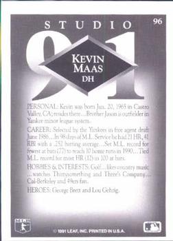 Kevin Maas  baseball card collectible - Main Image 2