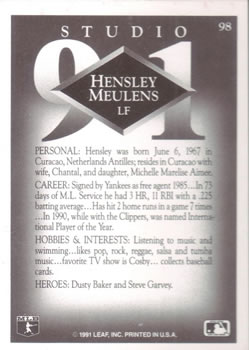 Hensley Meulens  baseball card collectible - Main Image 2