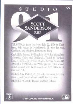 Scott Sanderson  baseball card collectible - Main Image 2