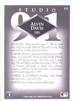 Alvin Davis  baseball card collectible - Main Image 2